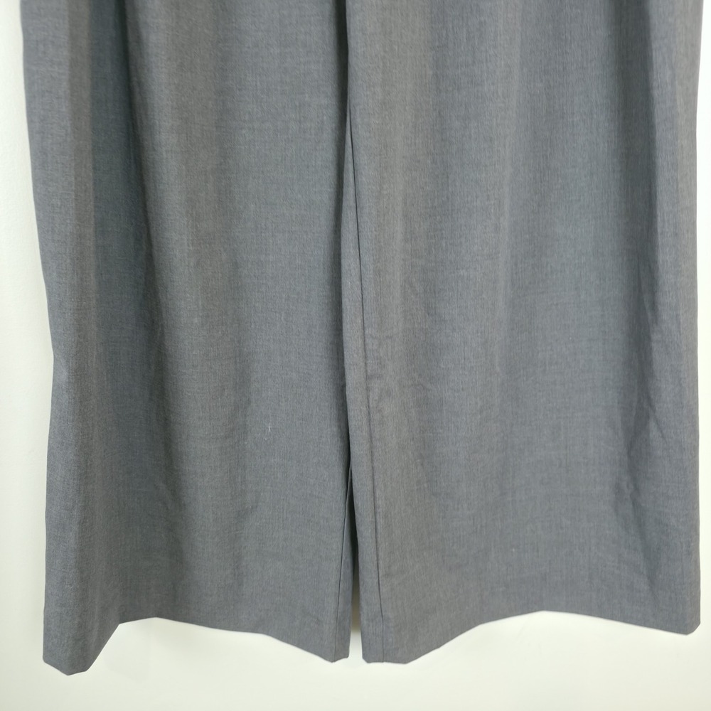 ZARA WOMAN Gray High Rise Paperbag Waist Wide Leg Ankle Dress Pants Sz Small.E43 - Picture 7 of 11